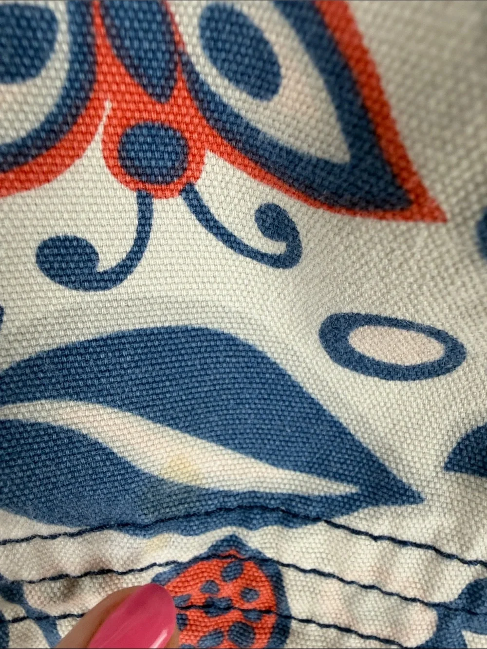 Boden Floral Print A-Line Mini Skirt Blue Coral Gray